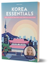 Reiseführer, Korea Essentials, Koreanische Kultur, Stadtlandschaft, Illustration