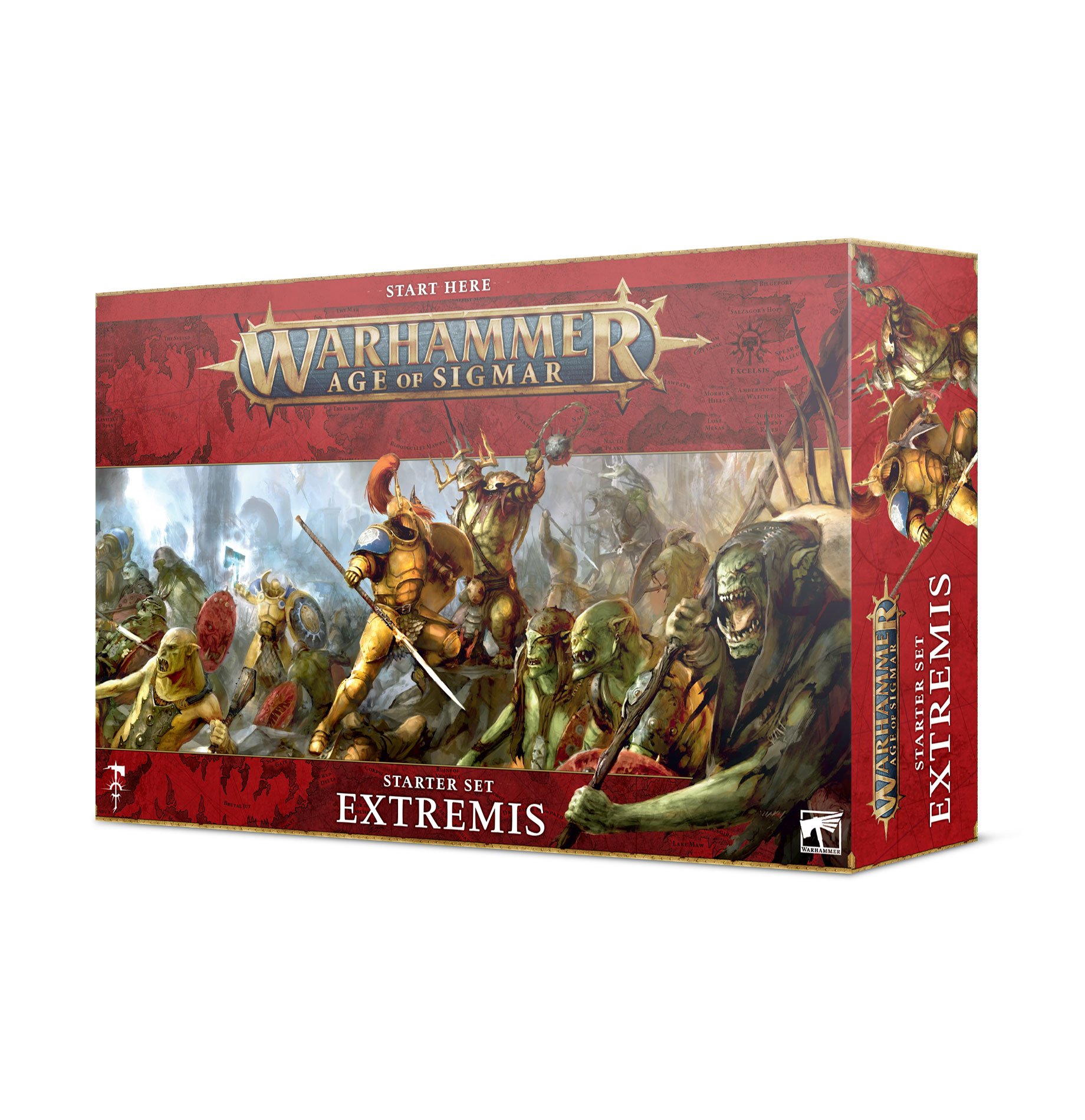 Age of Sigmar: Drachenbanner-Starterset Starter-Set, Extremis, Wargame, Tabletop, Box-Art, Tischspiel, Armee, Miniaturen, Extremis, Starter-Set