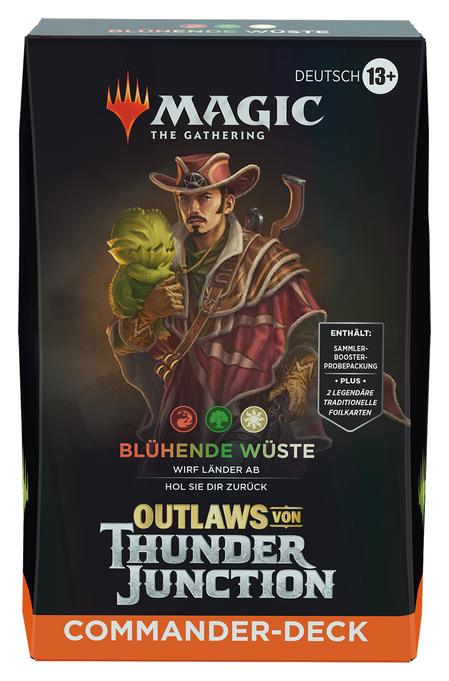 Magic CCG dt.: Outlaws von Thunder Junction Commander-Deck "Blühende Wüste" Magic CCG dt.: Outlaws von Thunder Junction Commander-Deck "Blühende Wüste"