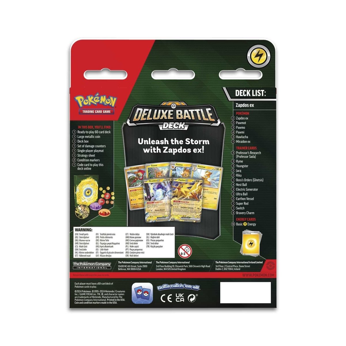 Pokémon CCG dt.: Karmesin & Purpur Deluxe Kampfdeck Zapdos ex
