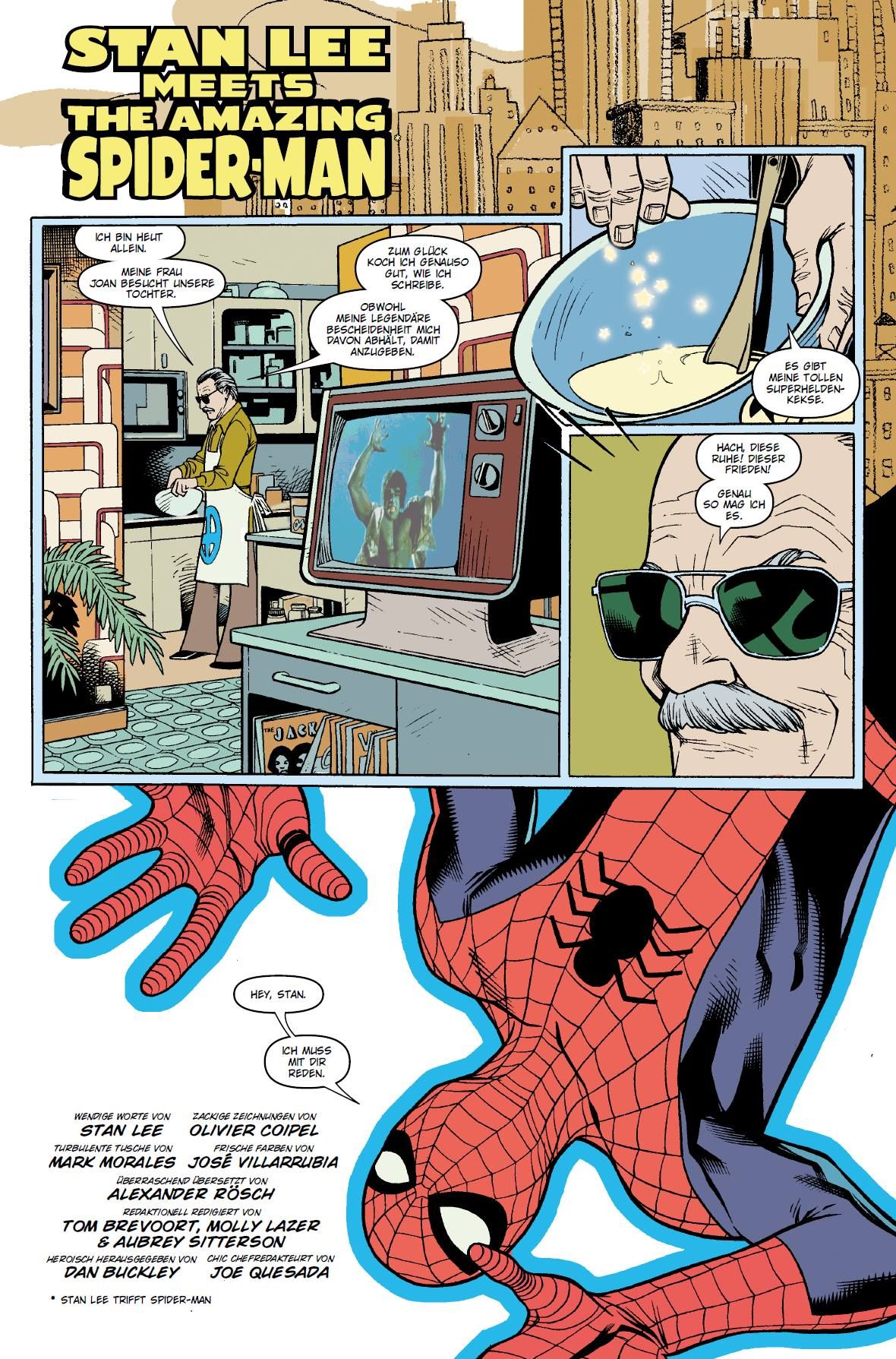 Stan Lee Anthologie: Helden, Götter und Mutanten comic, Spider-Man, TV, glasses, handprint
