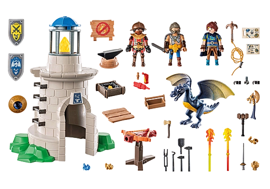 Playmobil: Novelmore - Ritterturm mit Schmied und Drache