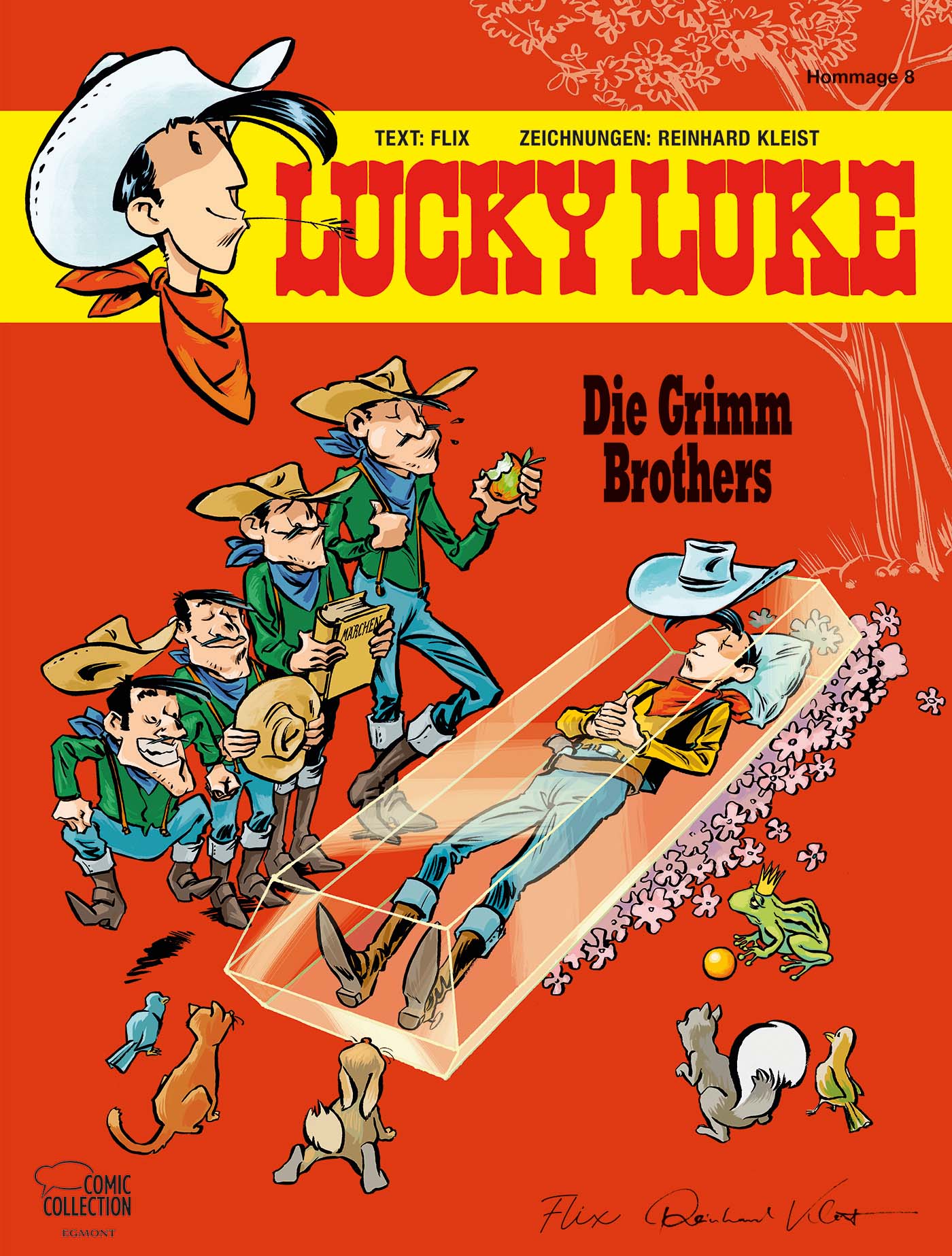Lucky Luke: Die Grimm Brothers Buch, Comics, Veröffentlichung, Person, Werbung