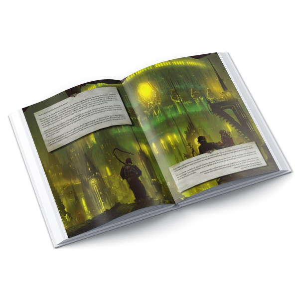 Warhammer 40k RSP: Imperium Maledictum Buch, Illustration, Fantasy, Dystopie, Industrie