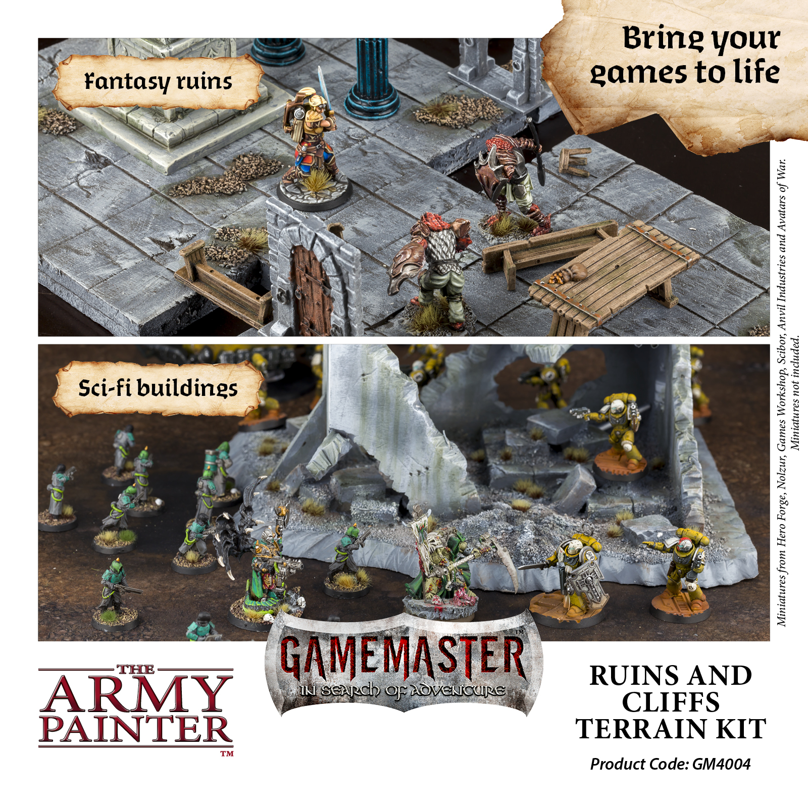 Army Painter: Gamemaster - Ruins & Cliffs Terain Kit
