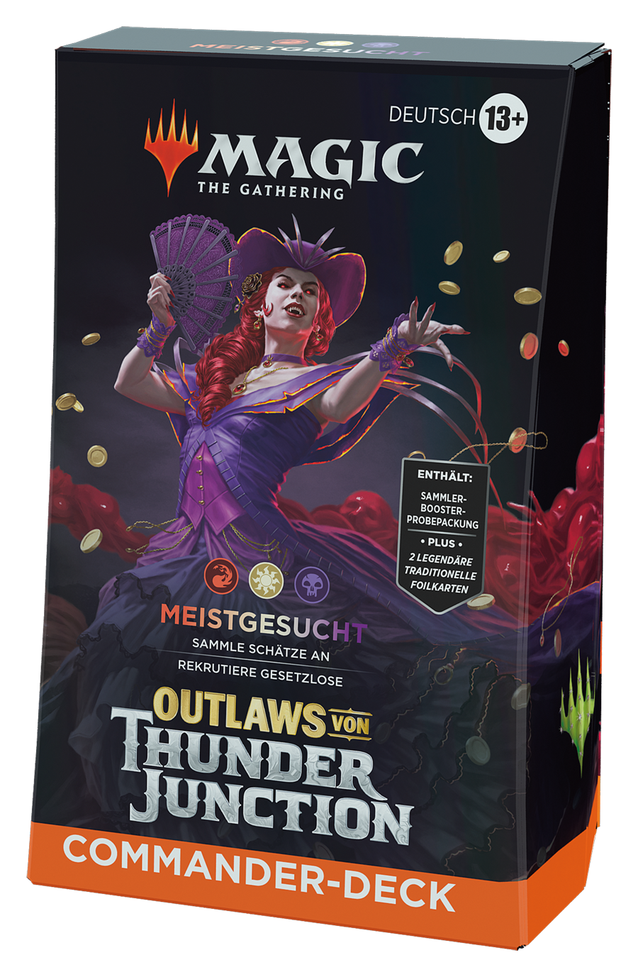 Magic CCG dt.: Outlaws von Thunder Junction Commander-Deck "Meistgesucht"