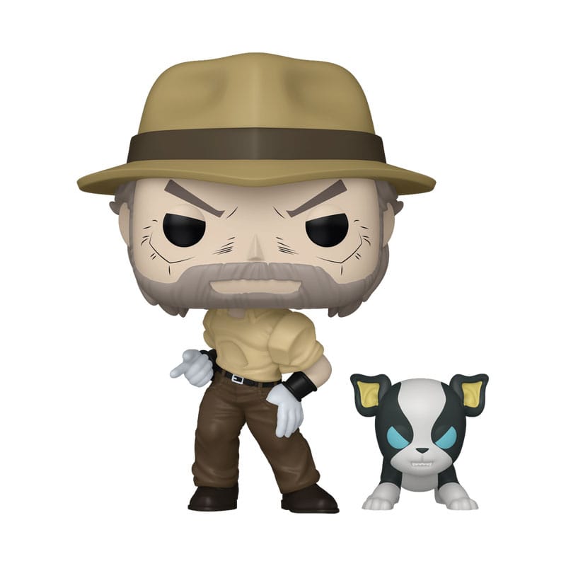 Abenteuer-Figur, Hut, Hemd, Hund