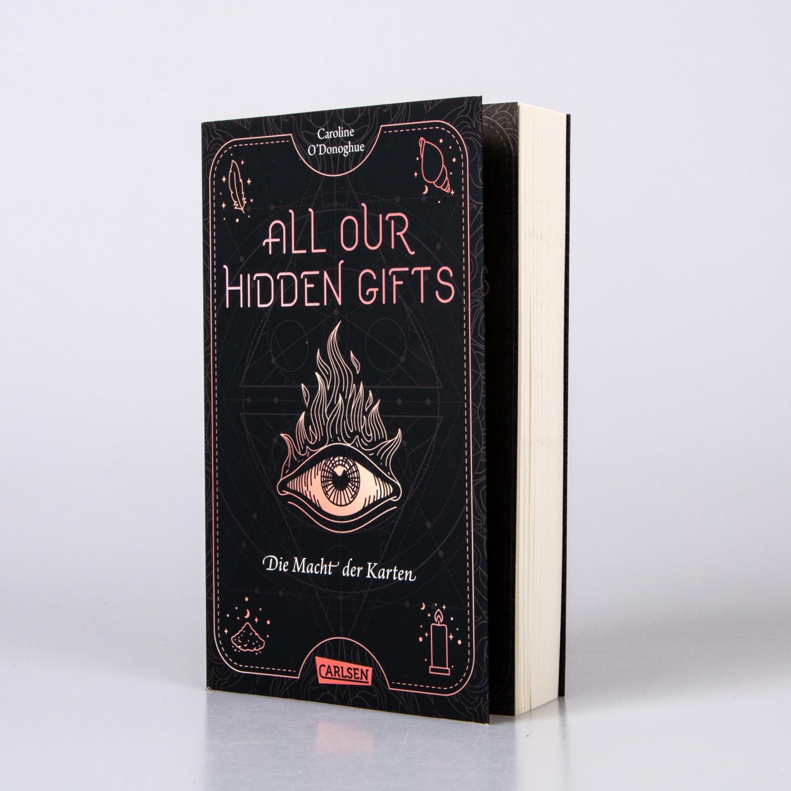 All Our Hidden Gifts Bd.1: Die Macht der Karten Paperback, Buch, Fantasy, Cover-Design, Auge-Motiv