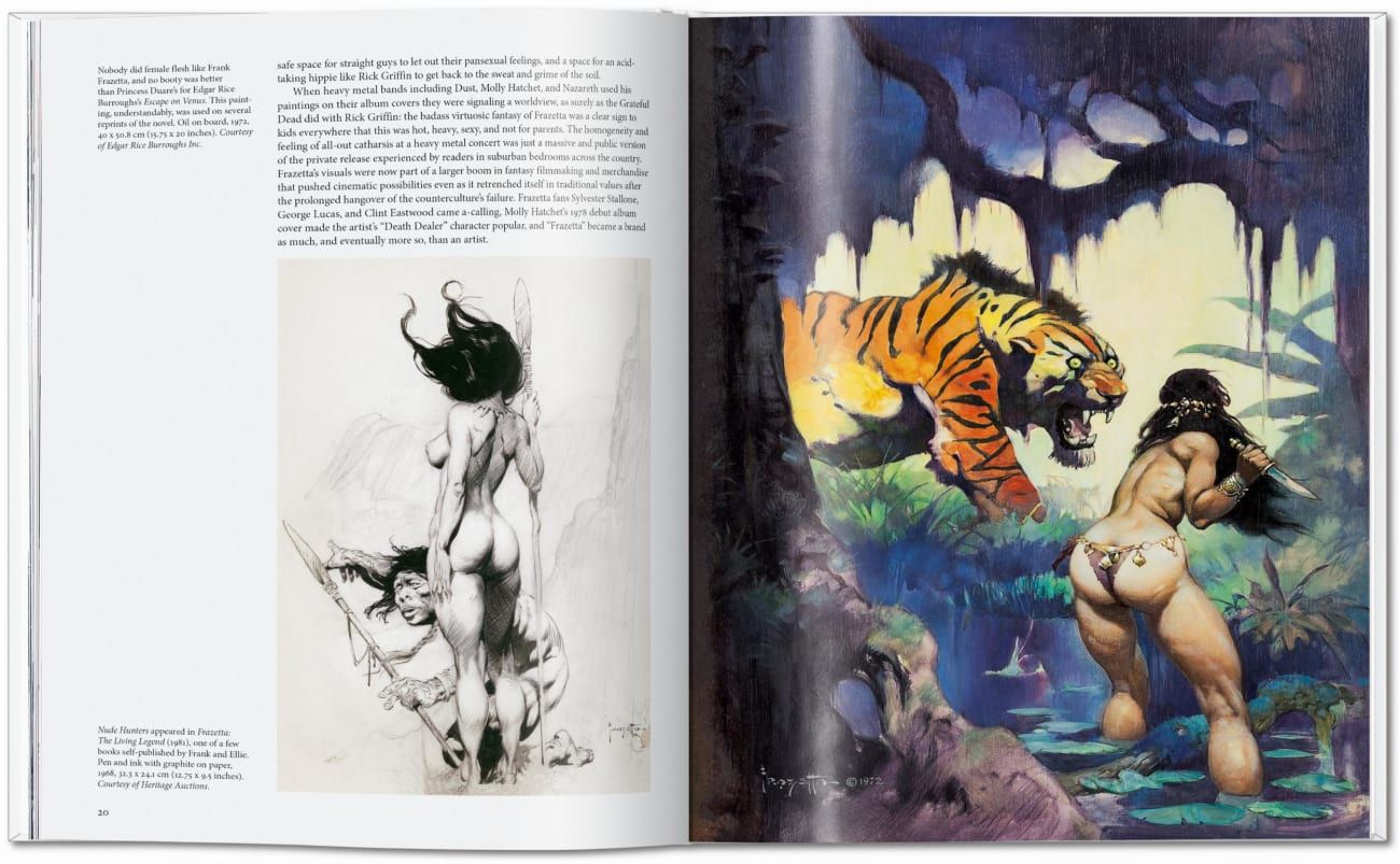 Tiger, Frau, Dschungel, Kunstdruck, Kampfszene