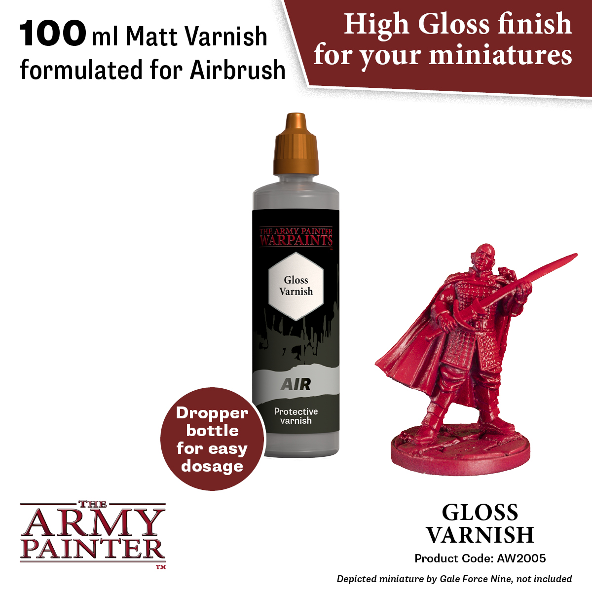 Army Painter: Air - Gloss Varnish 100ml Army Painter: Air - Gloss Varnish 100ml