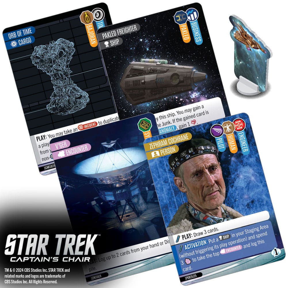 Raumschiff, Deck, Star Trek, Miniaturfigur, Spielkarten