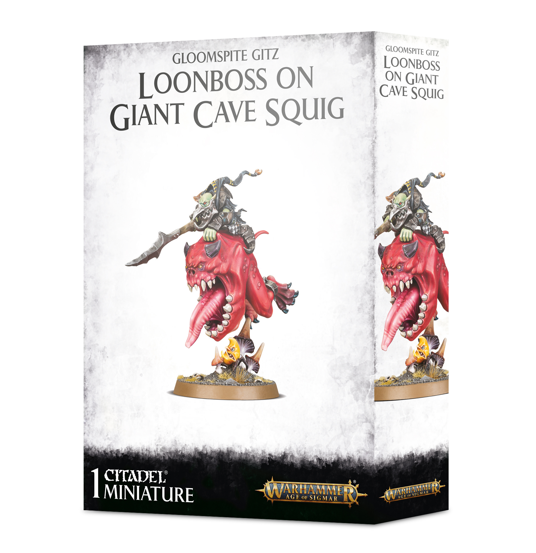Age of Sigmar: Gloomspite Gitz - Loonboss on Giant Cave Squig Buch, Veröffentlichung, Figur, Person