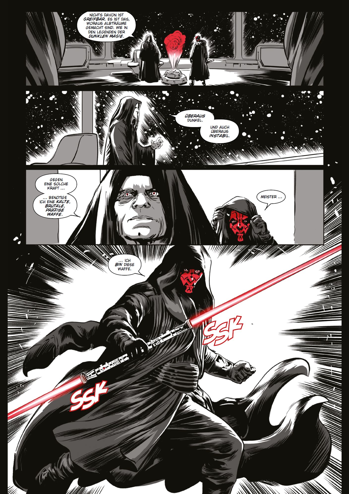 Star Wars: Darth Maul - Schwarz, Weiss und Rot Deluxe HC