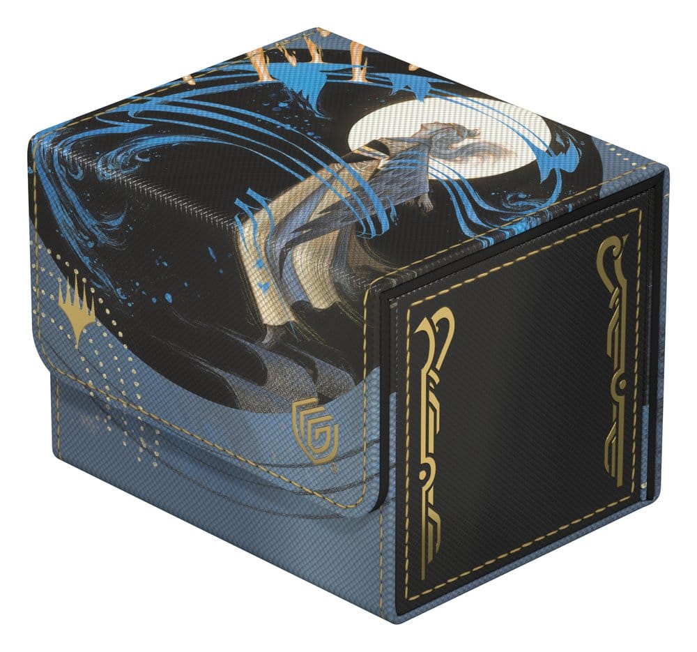 Kartenbox, Kartenetui, Kunstmuster, Metallisch-blau, Geldbörse alternativ?