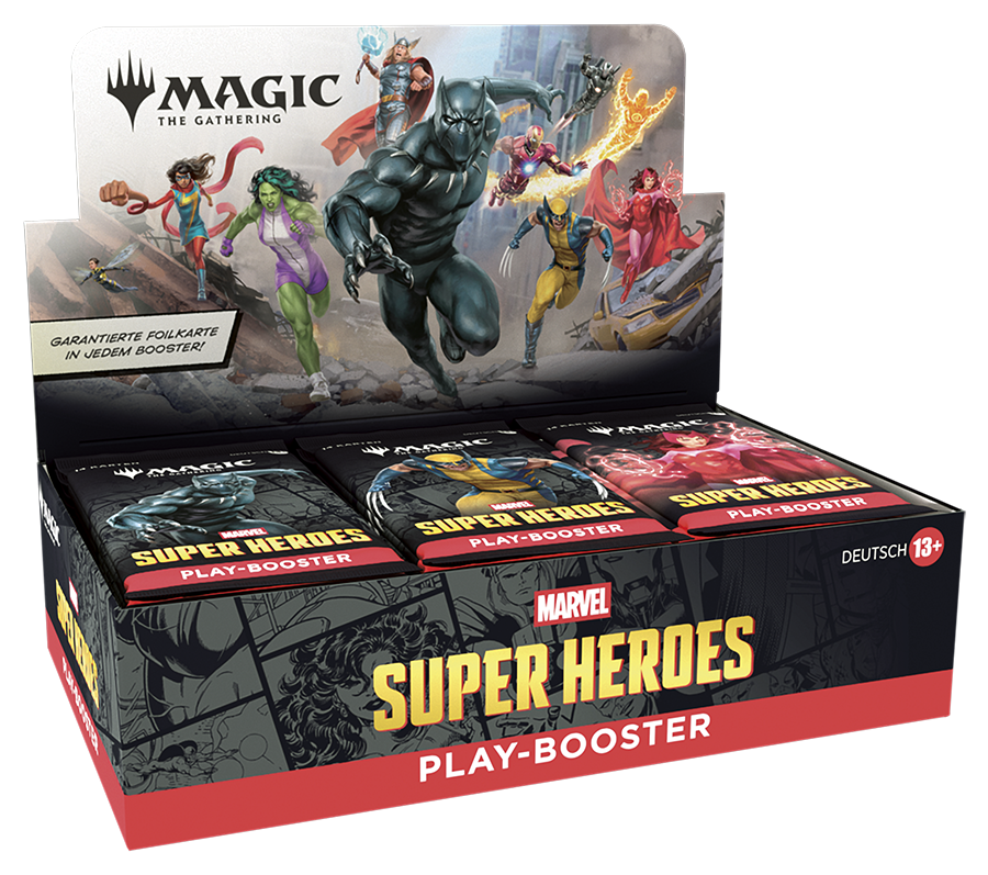 Superhelden, Play-Boosters, Marvel, Starter-Set, Kartenspiel