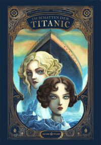 Cover art, Titanic theme, Frauenporträt, Jugendstil, Blauer Rand