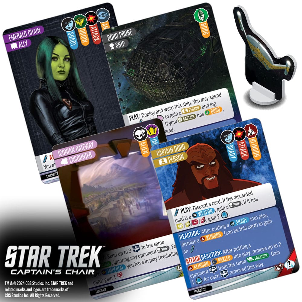 Star Trek, Captain, Card game, Brettspiel, Miniaturzubehör