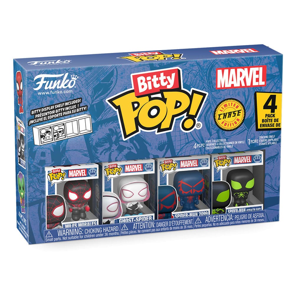 Spider-Man: POP Bitty 4er Set Series 2 (Miles Morales/Ghost-Spider/Spider-Man 2099/Spider-Man)