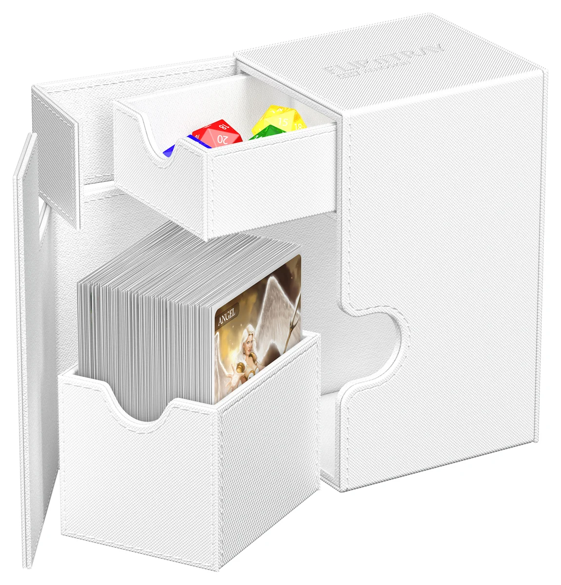 Ultimate Guard: Deckbox Flip'n'Tray 80+ Monocolor Weiß