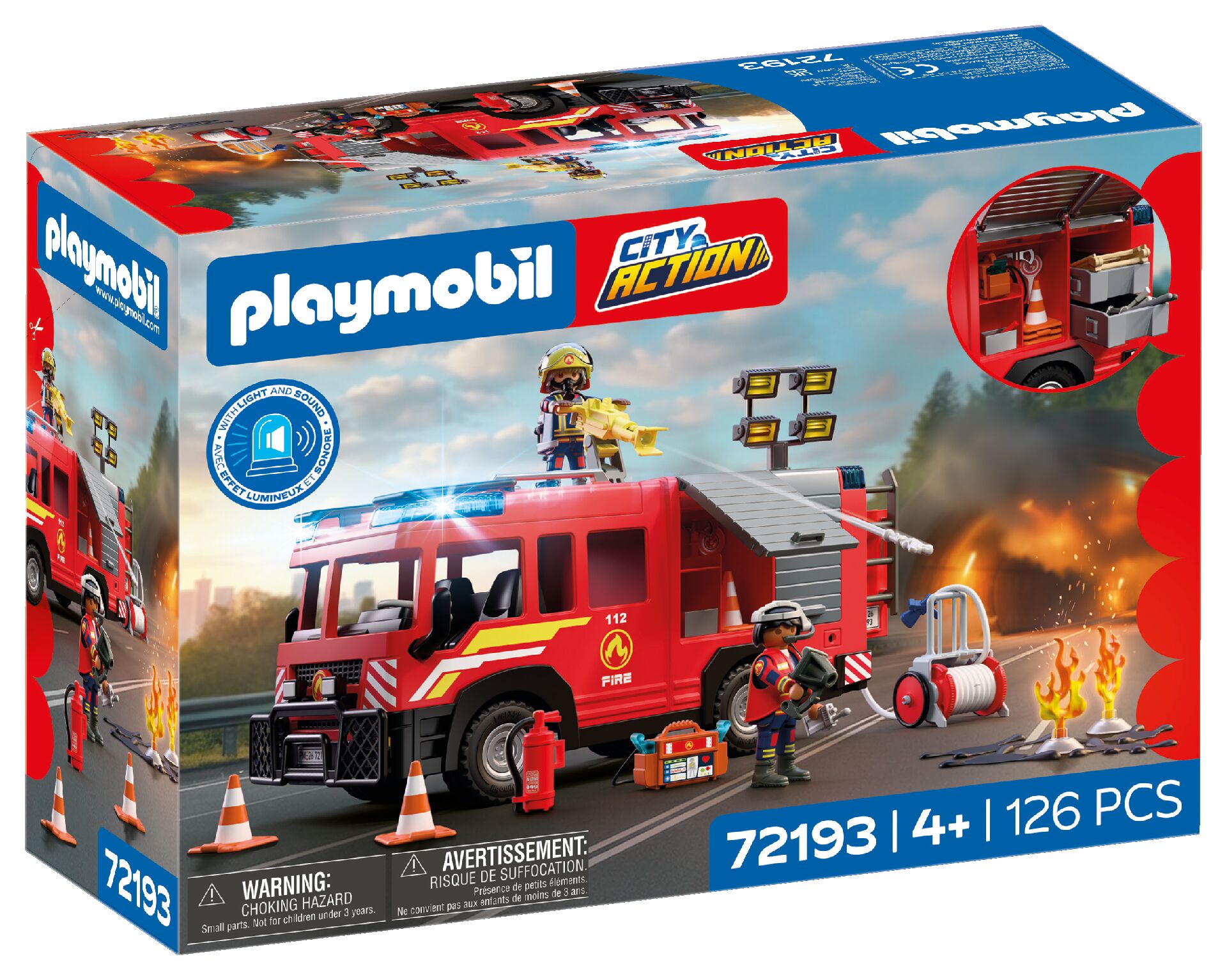 Feuerwehr, LEGO-Set, Brandneues Spielset, Rot, 消防车