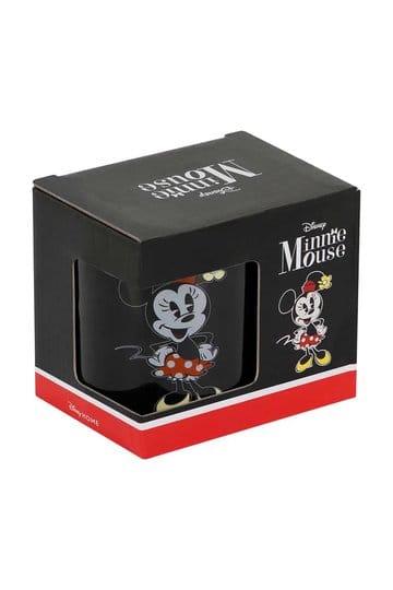 Disney: Tasse Minnie Maus Happy 400ml Mickey Maus, Tasse, schwarze Tasse, Disney, Kaffeebecher
