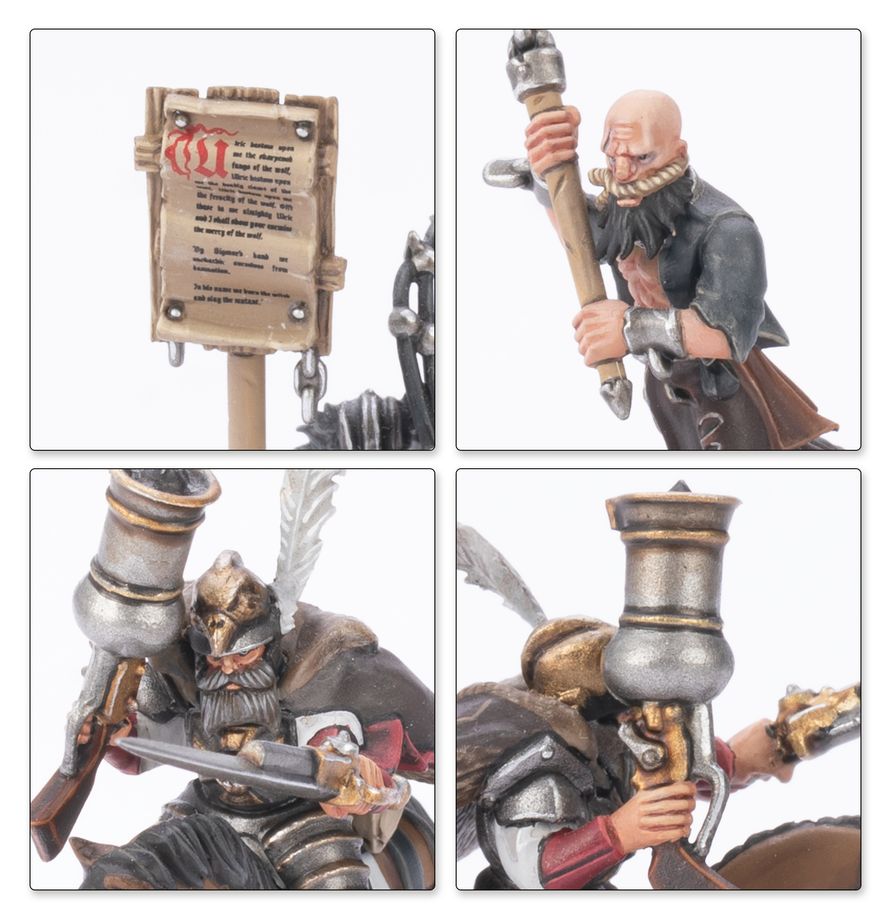 Warhammer: The Old World Empire of Man - Battle March Army miniature, figurine, warrior, hammer, sword