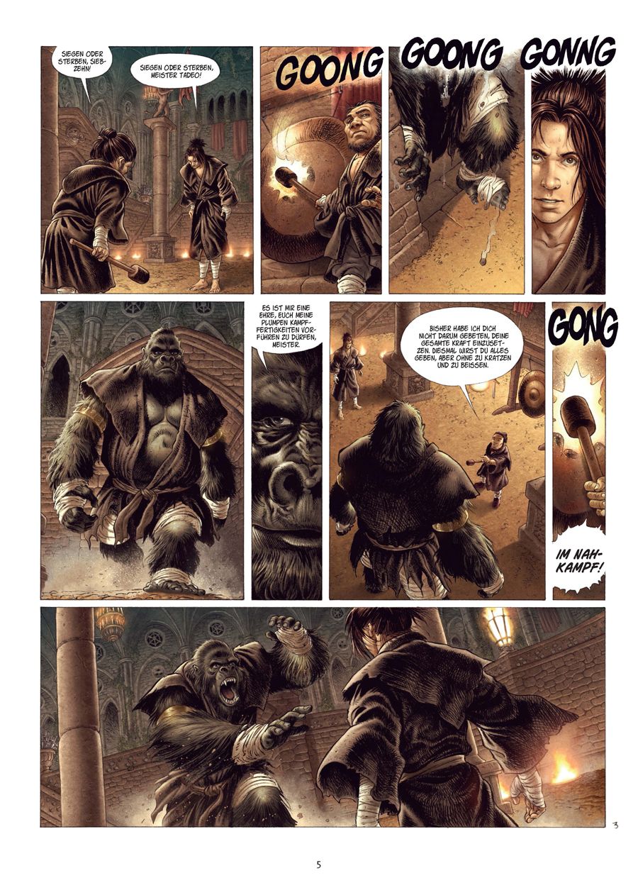 Comic, Action, Ork, Nahkampf, Schwerter