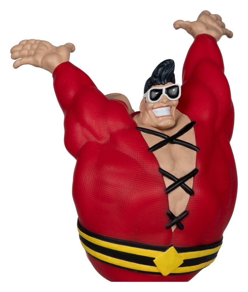 DC Direct Collector Statue: Plastic Man (Limited Edition Todd' Mods) 10cm Actionfigur, Muskelmann, Rotes Hemd, Sonnenbrille, Gürtel