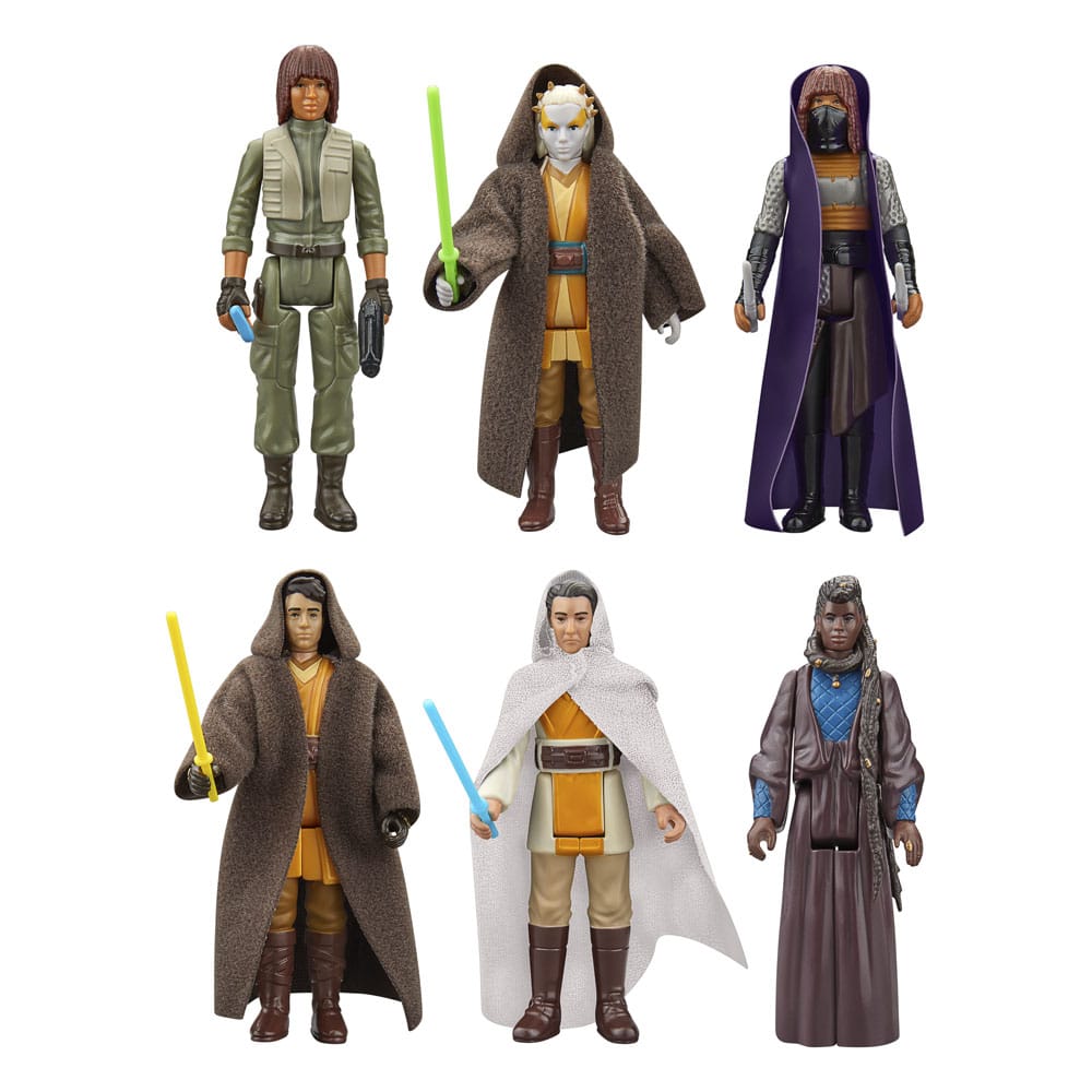 Star Wars AF: Retro Collection Acolyte 6er Set Mother Aniseya/Yord Fandar/Mae/Sol/Osha Aniseya/Jecki Lon 10cm Modisch, Erwachsener, Weiblich, Person, Frau