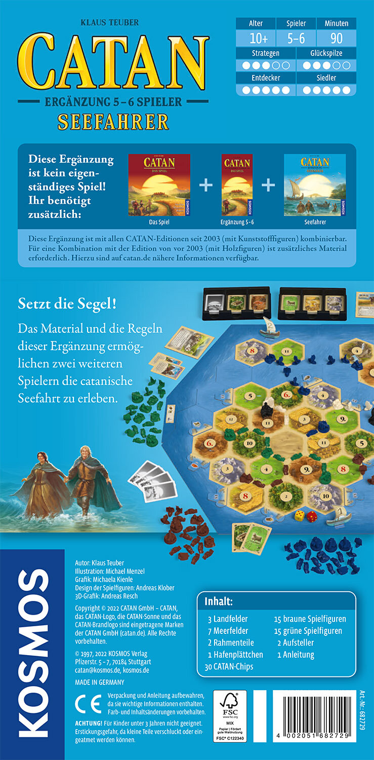 CATAN - Ergänzung 5-6 Spieler - Seefahrer CATAN - Ergänzung 5-6 Spieler - Seefahrer