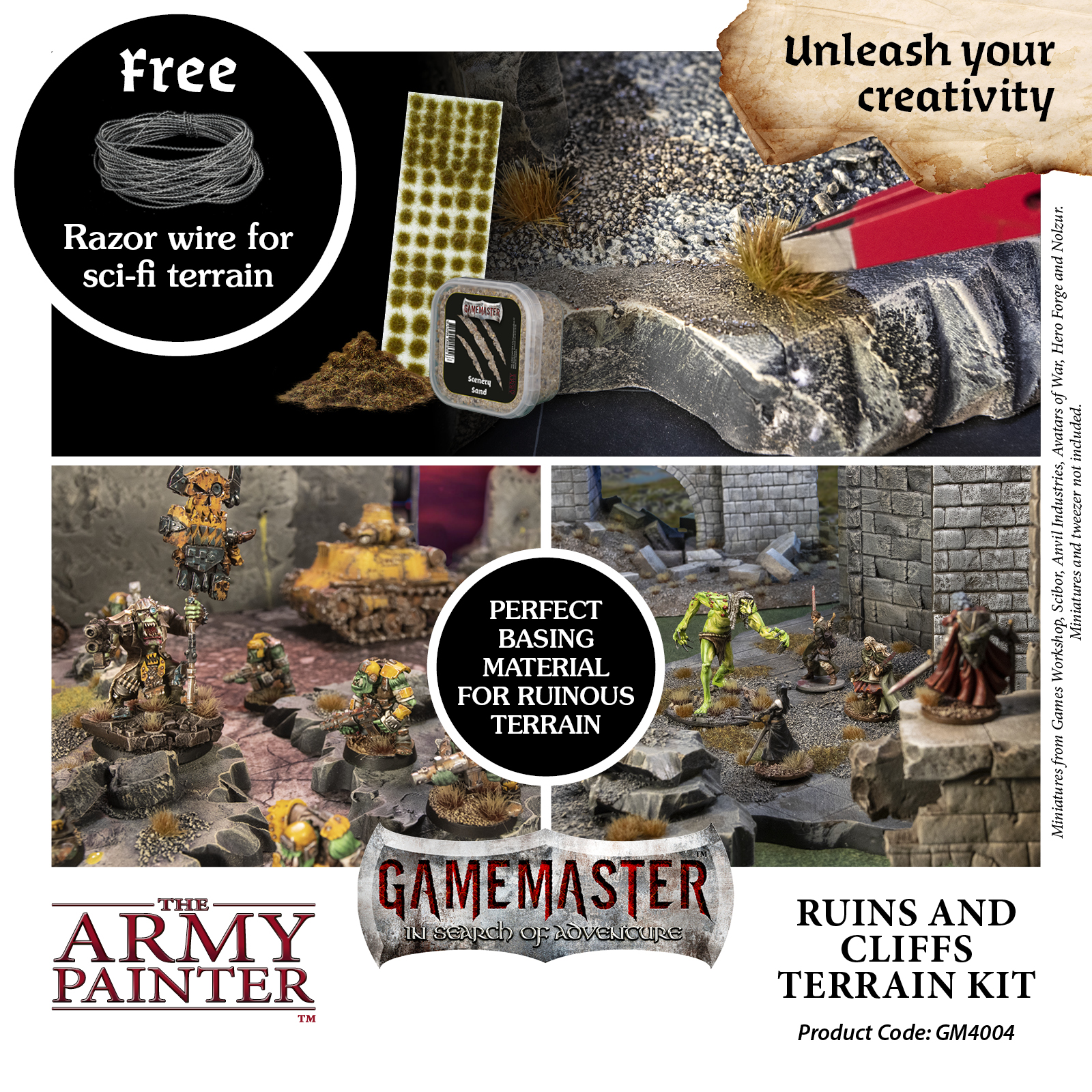 Army Painter: Gamemaster - Ruins & Cliffs Terain Kit