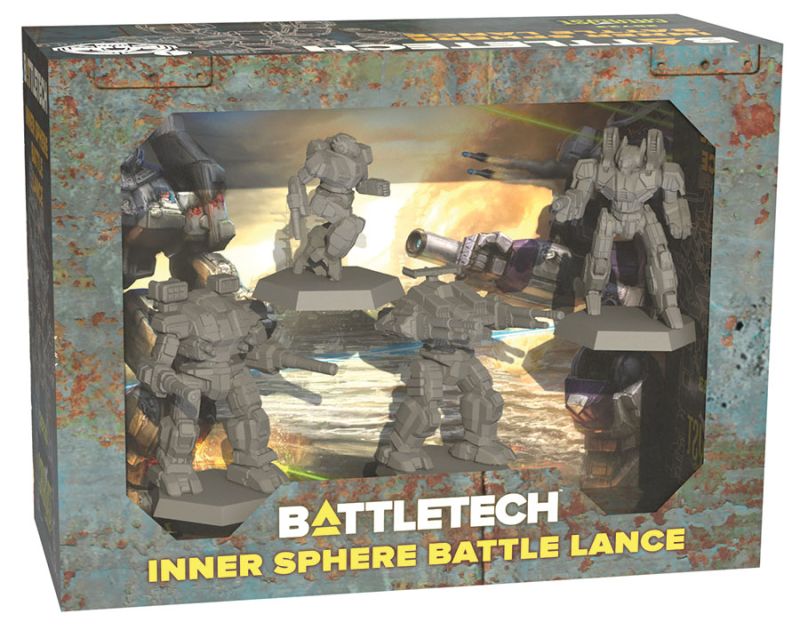 Battletech: Inner Sphere Battle Lance Aktionsfiguren, Krieger, Mecha, Kampfreisatz?, Miniaturen