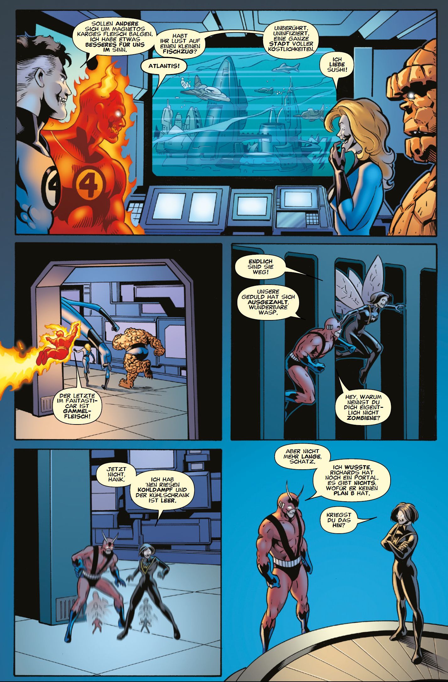Comic, Sci-Fi, Superhero, Hauptquartier, Kampf