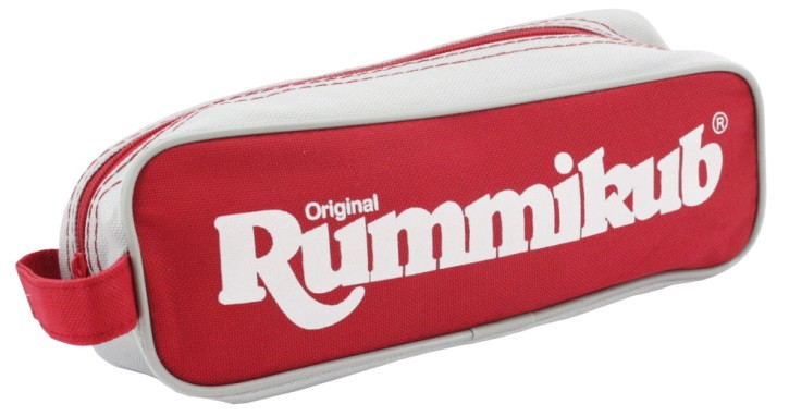 Stiftetui, Reißverschluss-Etui, rotes Etui, Stofftasche, Markenlogo