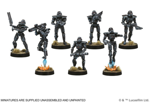 Star Wars: Legion - Imperial Dark Troopers miniaturen, figuren, soldaten, rüstungen, schwarz