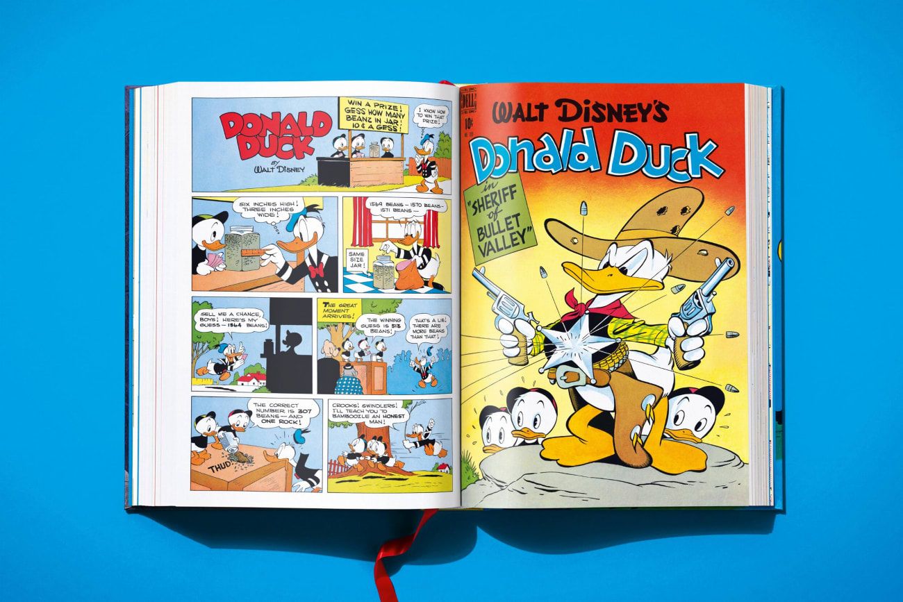 Comicbuch, Donald Duck, Vintage, Bunt, Doppelseite