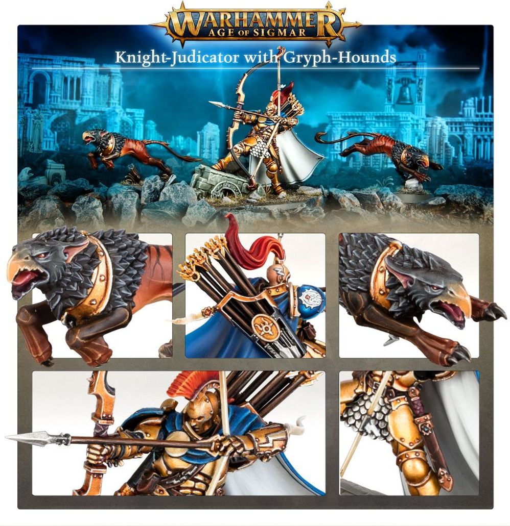 Warhammer: Stormcast Eternals - Ritter-Judicator mit Gryphhunden Warhammer: Stormcast Eternals - Ritter-Judicator mit Gryphhunden
