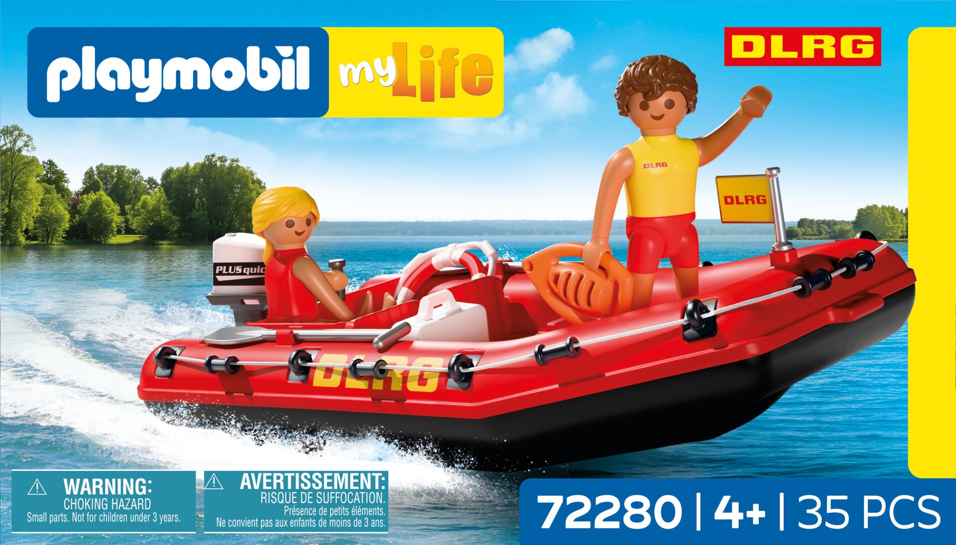 Playmobil, Boot, Rettungsboot, Figuren, Rot