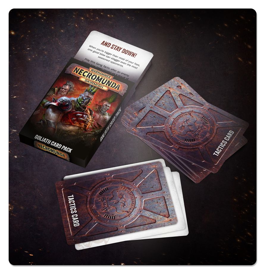 Necromunda: Goliath Card Pack Wargame, Kartenspiel, Kartenpack, Taktische Karten, Necr Omundia