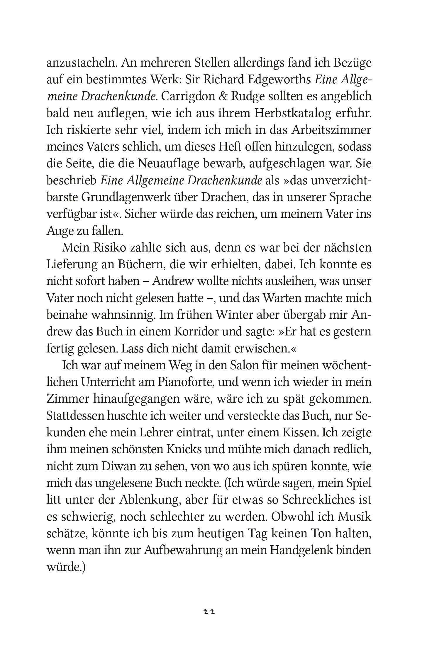 text page, Deutsches Buch, Buchseite, Absätze, 22