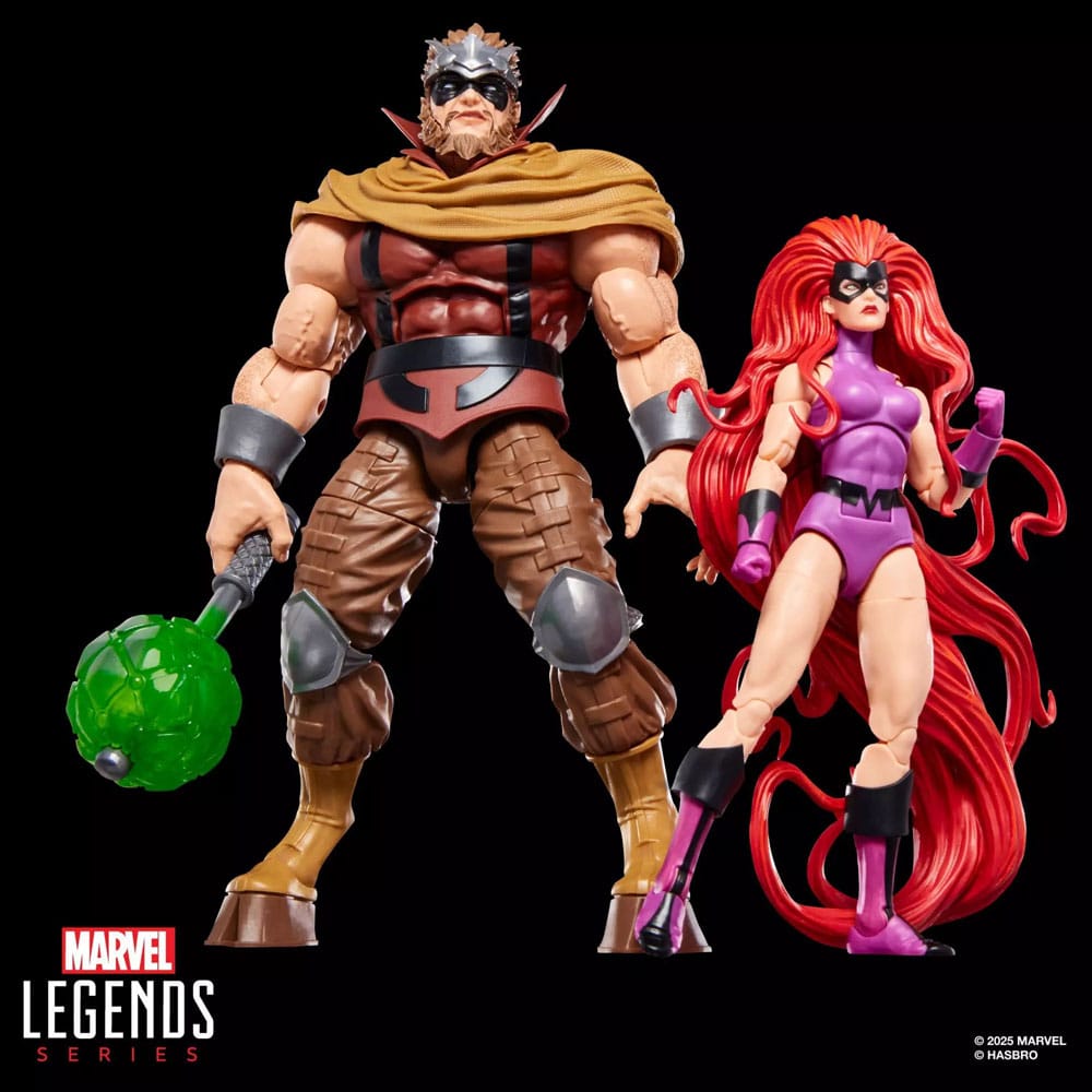 Marvel Legends AF: Inhumans 2er Set Marvel's Medus & Gorgon 15cm Aktionsfigur, Hulk, Krieger?, Blaster, bunte Figur