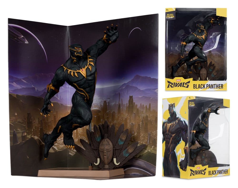 Schwarzer Panther, Figurine, Rivals, Actionfigur, Zubehör
