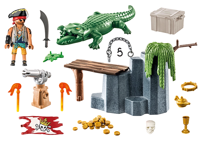 Playmobil: Pirates - Pirat mit Alligator