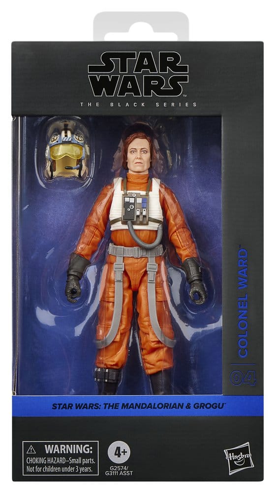 Star Wars AF: Black Series Colonel Ward (Mandalorian & Grogu) 15cm Star Wars Figur, Colonel Ward, orange Anzug, Weltraumanzug, Zubehör Helm