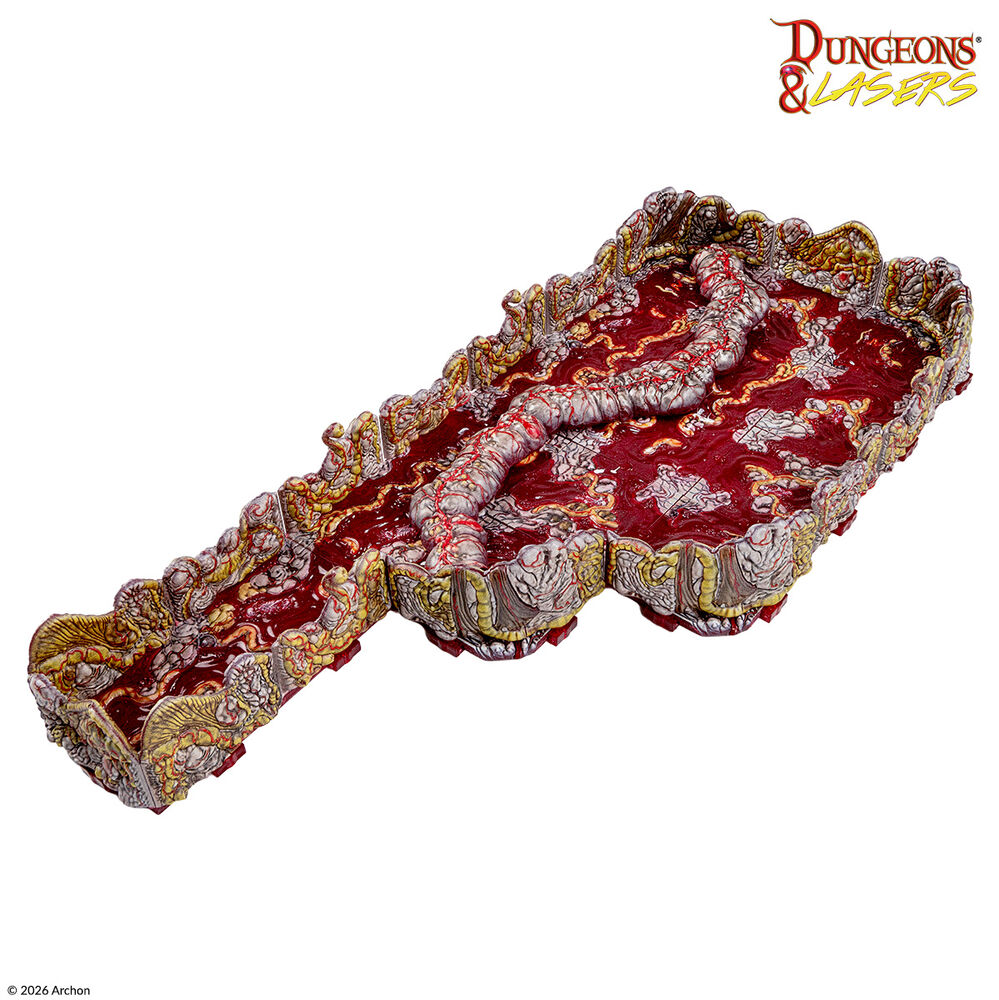 Tabletop-Gelände, Dungeon-Modell, blutiger Boden, Tentakel, Fantasy-Miniatur