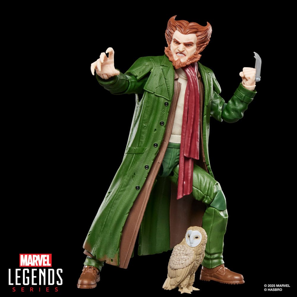 Marvel Legends AF: Marvel's Owl 15cm Aktionsfigur, Oberteil?, Eule, Mantel, grüne Kleidung