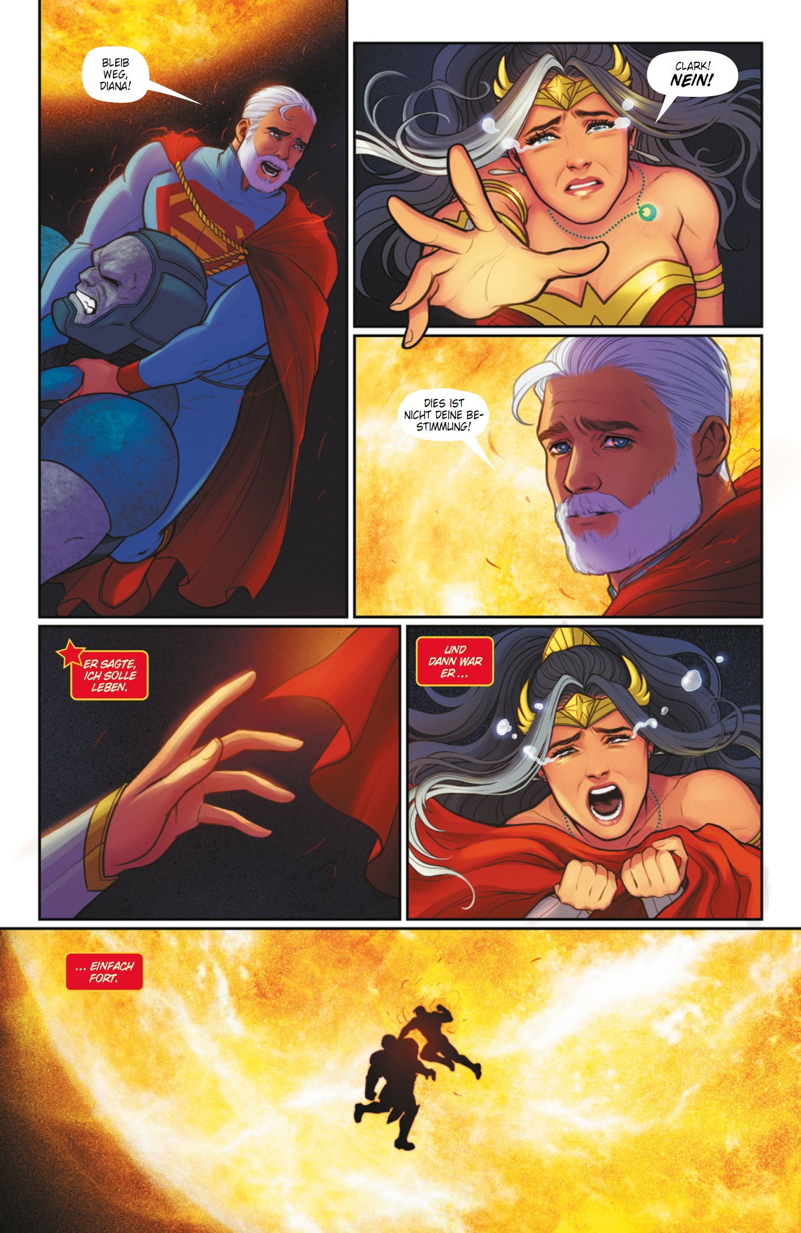 Future State Sonderband: Wonder Woman Superheldin, Wonder Woman, Kampf, Explosion, Flammen