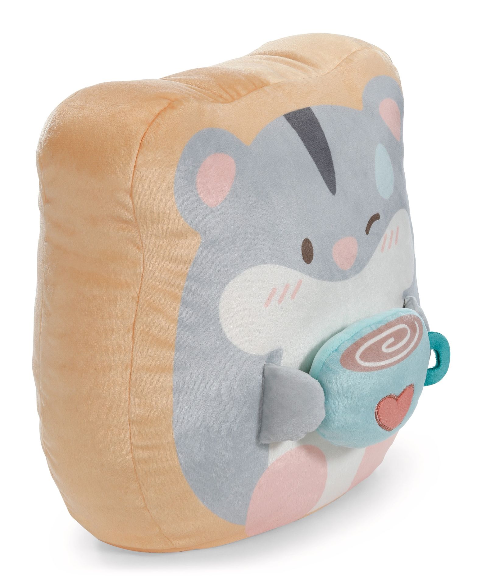MyMochi: Plüsch Kissen Hamster Shai mit Tasse 35cm