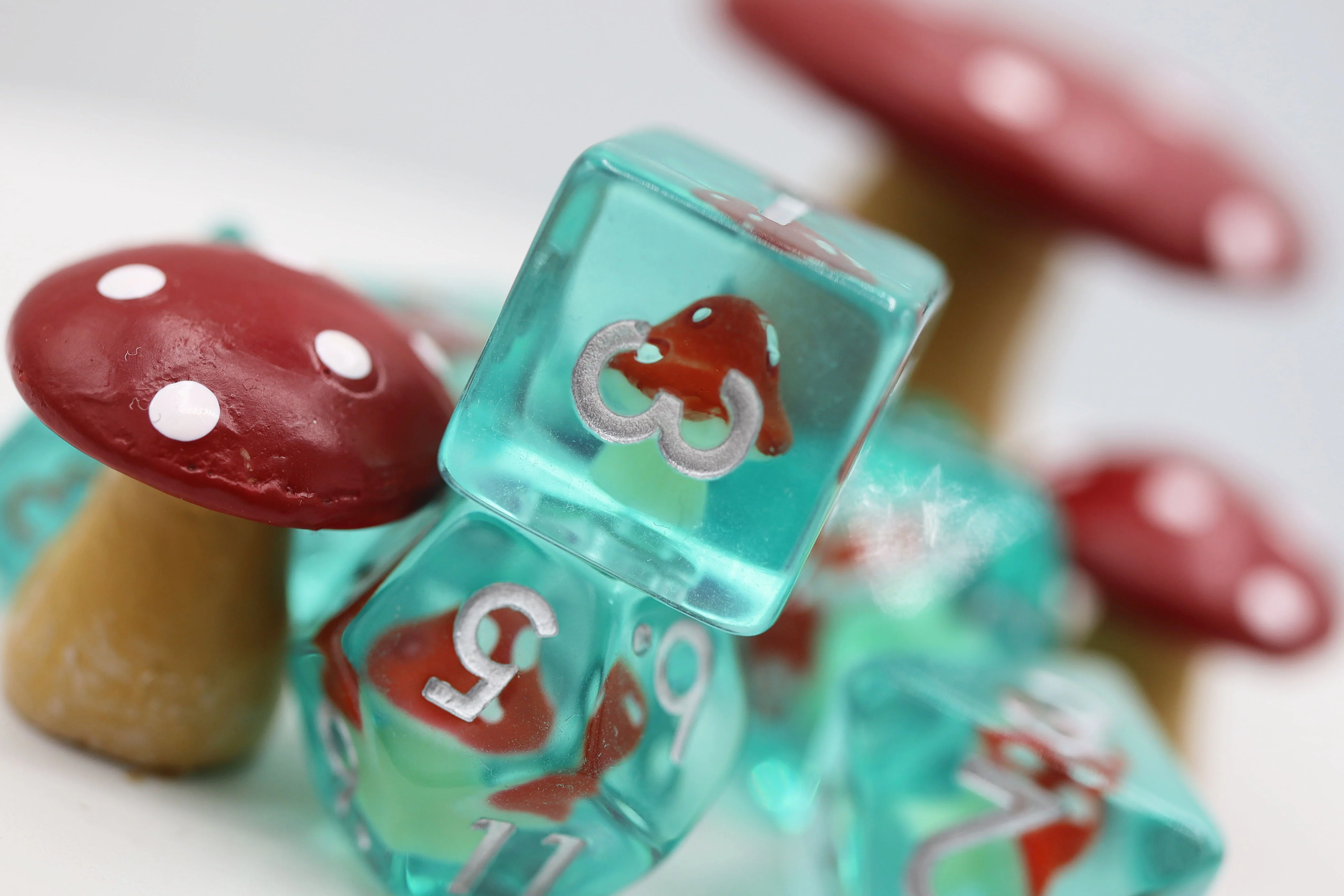 Polyhedral Dice Set: Power Up Mushroom (7) Polyhedral Dice Set: Power Up Mushroom (7)