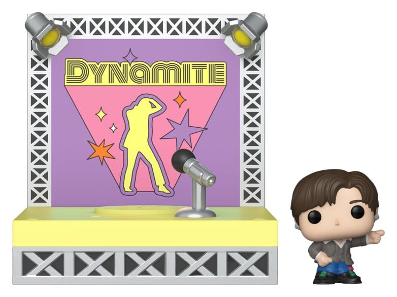 Dynamite, Bühne, Mikrofon, Figur, Showcase